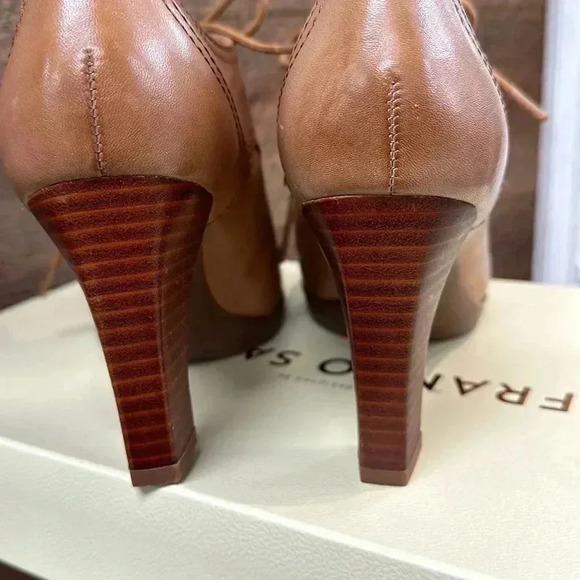 FRANCO SARTO IZARO, WHISKEY BROWN LEARHER SIZE 6.5 - Picture 5 of 12